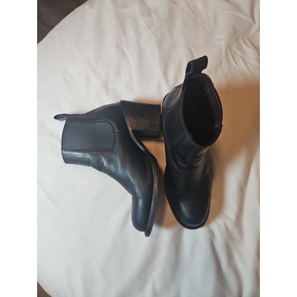 Marciante And Company Womens Size 7.5 M Black Leather Pull On Ankle Boots